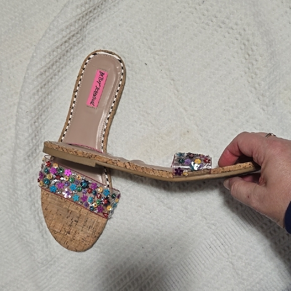 Betsey Johnson Floral Embellished Sandals - Picture 3 of 8